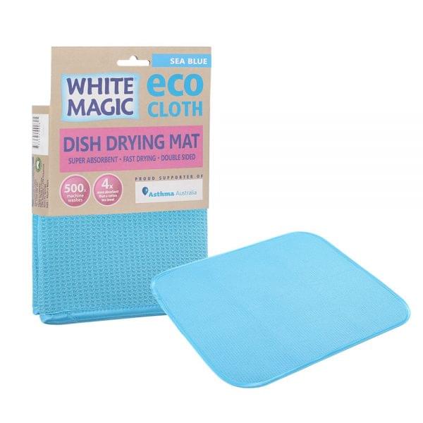 Dish Drying Mat Sea Blue