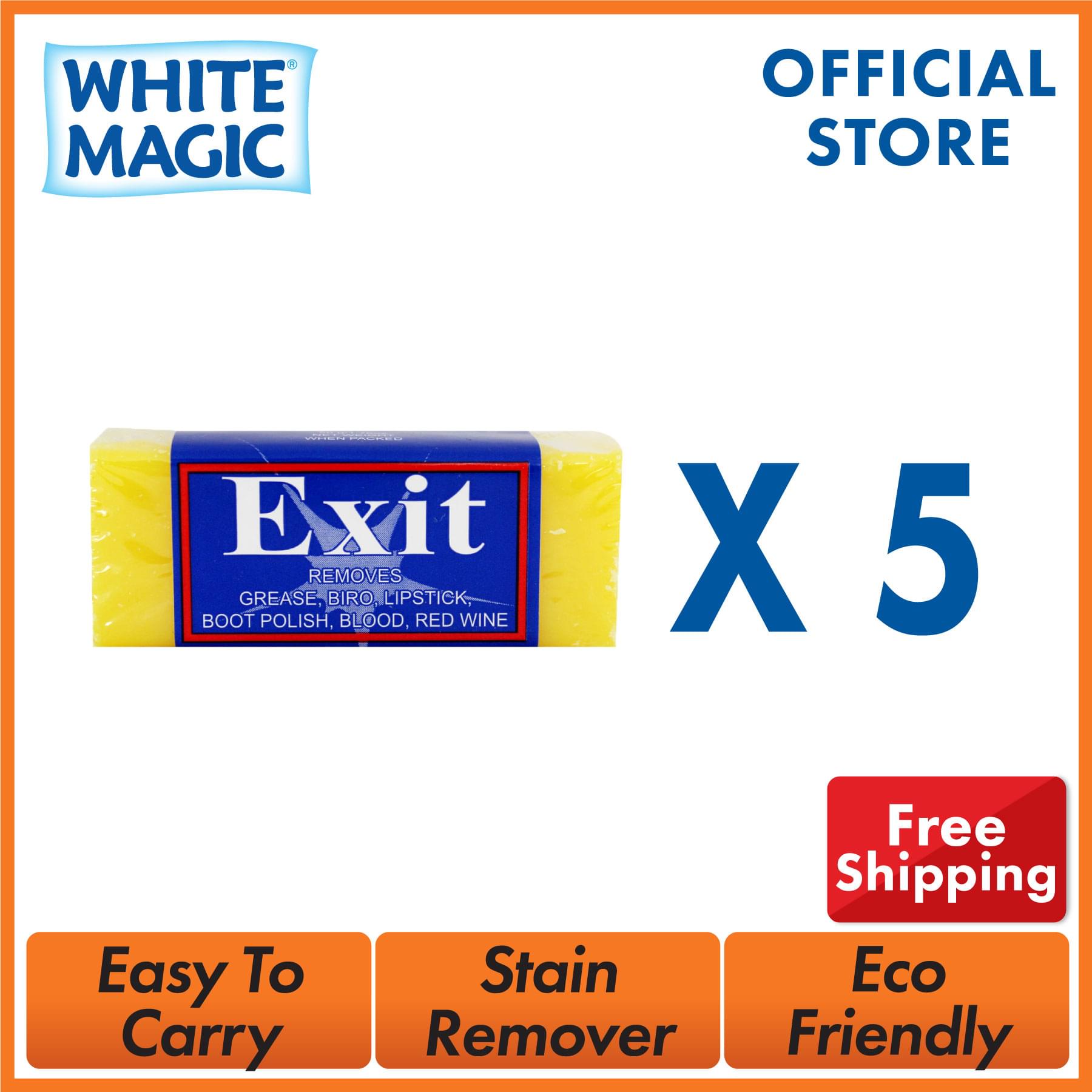 White Magic Exit Soap Multi-Purpose Stain Remove Ink Blood Grease 50g ...